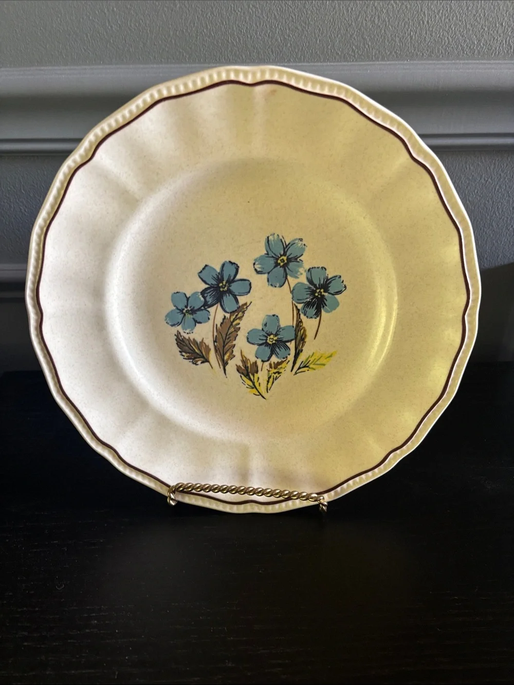 Kensington Staffordshire Ironstone Handcrafted England Set of 4 Plates